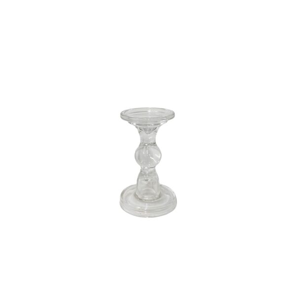 Küünlaalus klaasist (h: 10 cm)